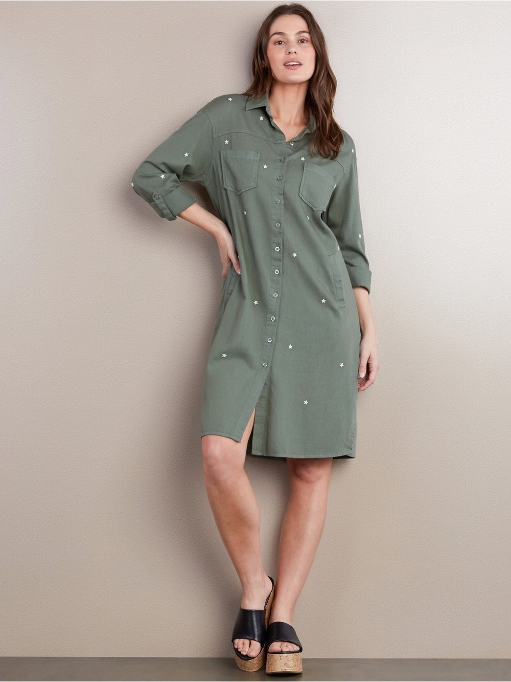 NWT Billy T Boot Camp Dress | Army